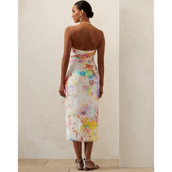 Ralph Lauren Collection Day Dress Silk Embroidered Floral Sequin Cocktail 4 $4k - Picture 4 of 16